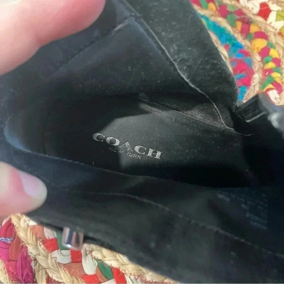 Coach Hewes  black leather heel ankle boots - Picture 3 of 8